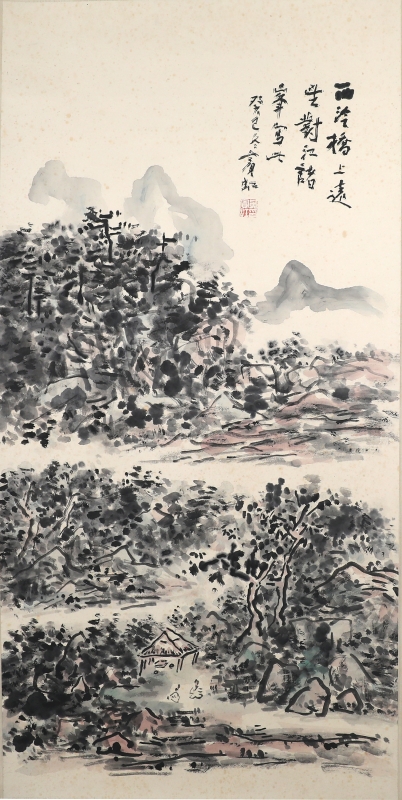 西泠桥上远望图(1)