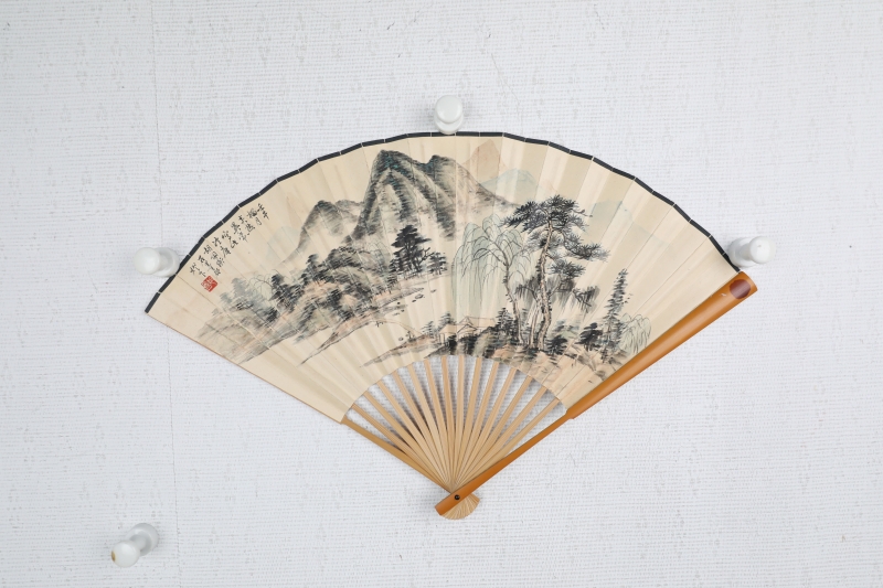 书法山水成扇(8)