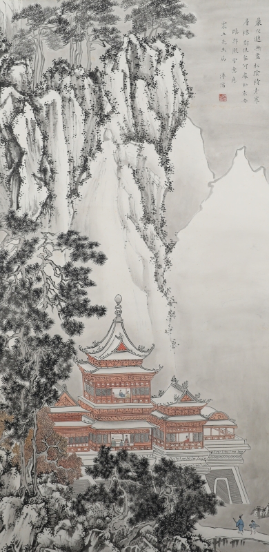 郭熙笔意山水(1)