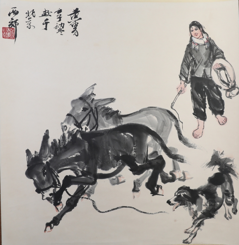 牧驴图(1)